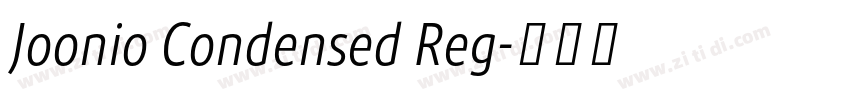 Joonio Condensed Reg字体转换